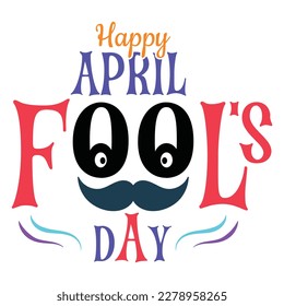 April fools day background or banner design template with funny prank illustration vector for april fools day event 1 april celebration.