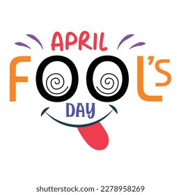 April fools day background or banner design template with funny prank illustration vector for april fools day event 1 april celebration.