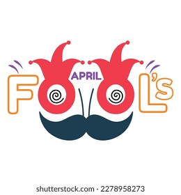 April fools day background or banner design template with funny prank illustration vector for april fools day event 1 april celebration.