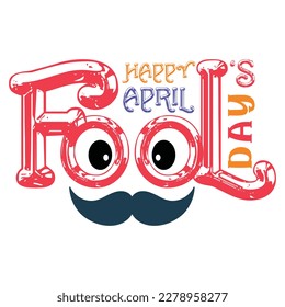 April fools day background or banner design template with funny prank illustration vector for april fools day event 1 april celebration.