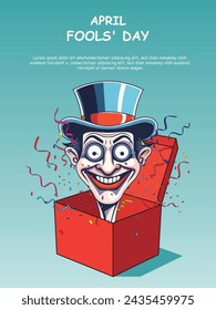 April Fools Day background. Special Interest. Vector illustration.