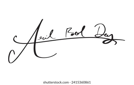 April fool's day calligraphy hand written font text 1 first st april month celebration festival comedy crazy joy holiday vetor illustratrion hale quin object icon ce
lebration jester circus costume 