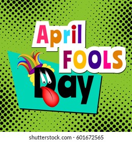 April Fools day Cartoon text