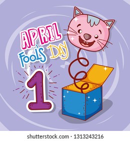 April Fools Day Celebration With Cat Box