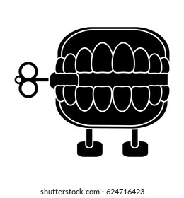 april fools  day chattering teeth pictogram