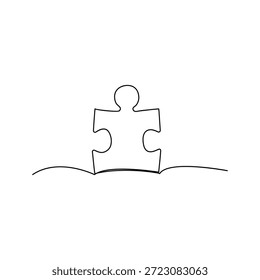 Primeiro de abril Dia ou Dia dos tolos de abril desenho contínuo de uma linha e ilustração de contorno de estilo minimalista
