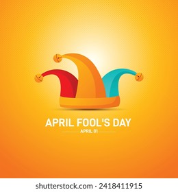 April Fool's Day. April Fools day creative concept vector illustration. 