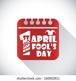 April fools day design, vector illustration.