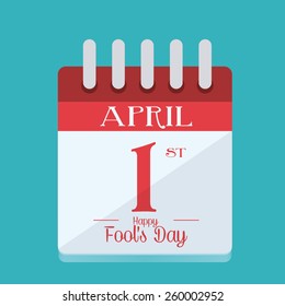 April fools day design, vector illustration.