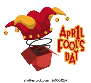 April Fools Day Design, Vector Illustration.