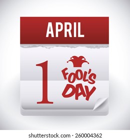 April fools day design, vector illustration.