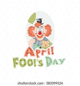 April fools day design. Vector illustration.