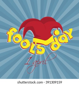 April fools day design. Vector illustration