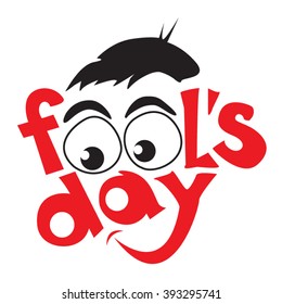 April fools day design. Vector illustration