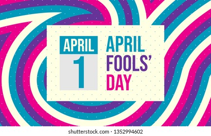 April fools day. Designed for greeting April fools day. Modern banner background