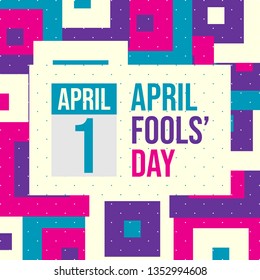 April fools day. Designed for greeting April fools day. Modern banner background