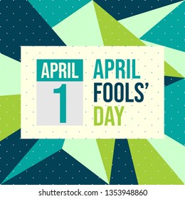 April fools day. Designed for greeting April fools day. Modern banner background