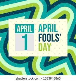 April fools day. Designed for greeting April fools day. Modern banner background