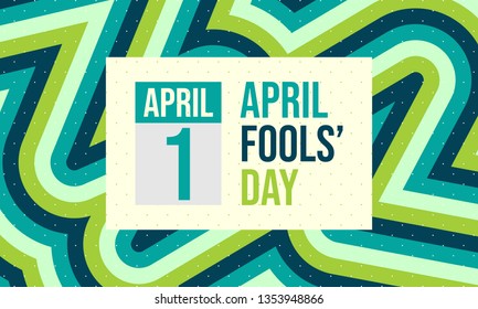 April fools day. Designed for greeting April fools day. Modern banner background