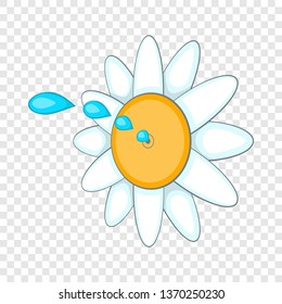 April fools day flower icon in cartoon style isolated on background for any web design 