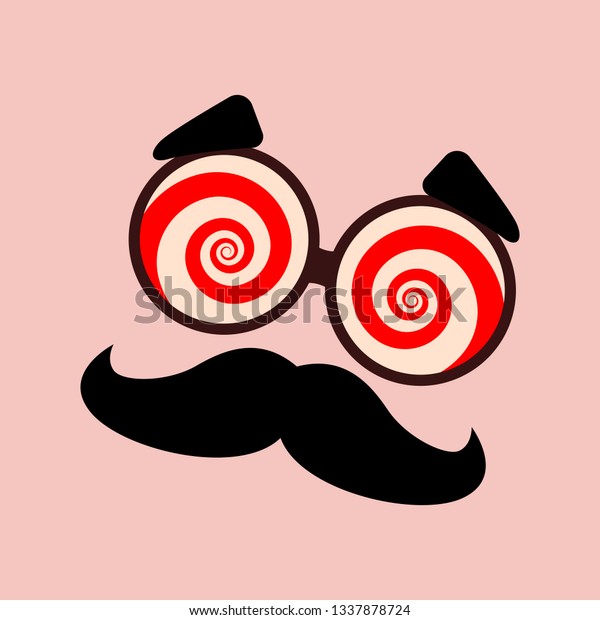 April Fools Day funny glasses\
EPS 10 vector illustration. April fool\'s day. April fools day\
card.