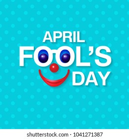 April Fools Day with funny joke design.