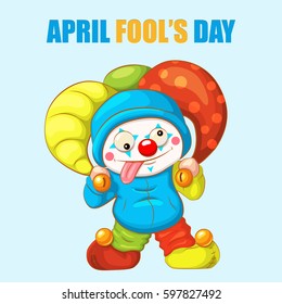 April Fools Day funny joke. Illustration for greeting card, ad, promotion, poster, flier, blog, article, marketing, signage, email