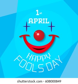 April Fools Day with funny joke design