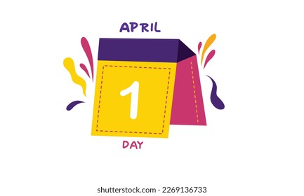 April fools day with funny prank illustration vector background design for april fools day event