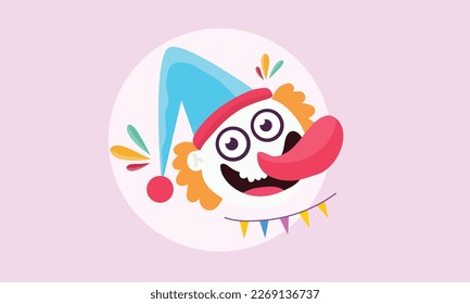 April fools day with funny prank illustration vector background design for april fools day event