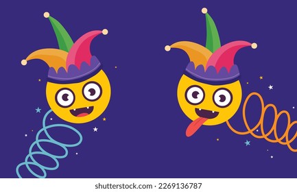 April fools day with funny prank illustration vector background design for april fools day event