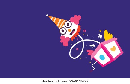 April fools day with funny prank illustration vector background design for april fools day event