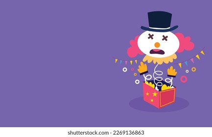 April fools day with funny prank illustration vector background design for april fools day event