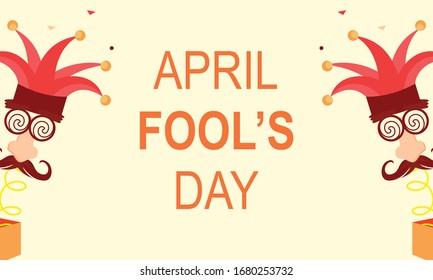April fools day greeting vector
