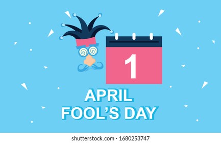 April fools day greeting vector