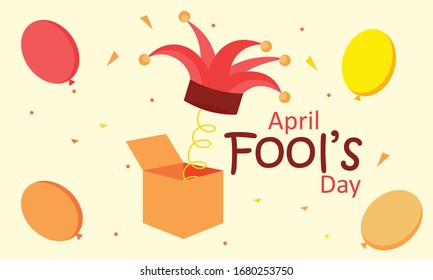 April Fools Day Greeting Vector