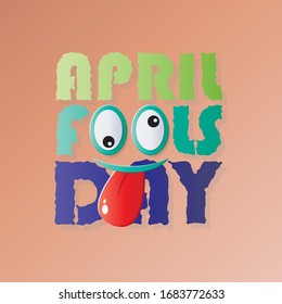 April fools day greeting vector