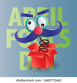 April fools day greeting vector