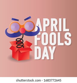 April fools day greeting vector