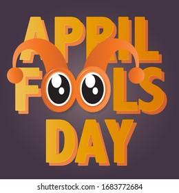 April fools day greeting vector