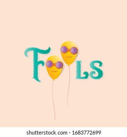 April fools day greeting vector