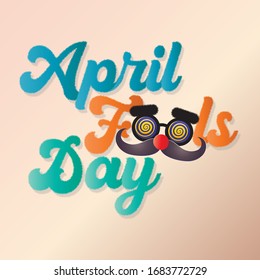 April fools day greeting vector