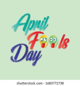 April fools day greeting vector