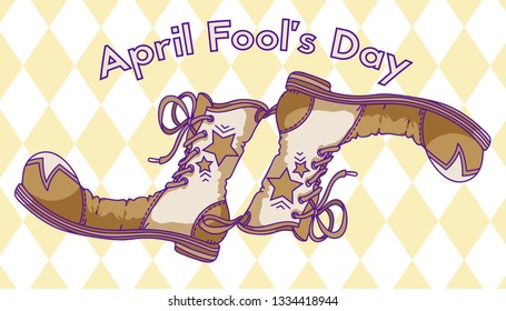 April Fools Day - hand drawn vector illustration. Design for greeting cards, posters, prints etc.