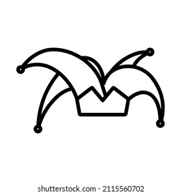 April Fool's Day Icon. Bold outline design with editable stroke width. Vector Illustration.