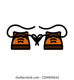 Icono del Día de los Inocentes. Contorno de negrita editable con diseño de relleno de color. Ilustración vectorial.