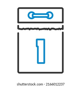 April Fool's Day Icon. Editable Bold Outline With Color Fill Design. Vector Illustration.