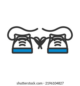 April Fool's Day Icon. Editable Bold Outline With Color Fill Design. Vector Illustration.