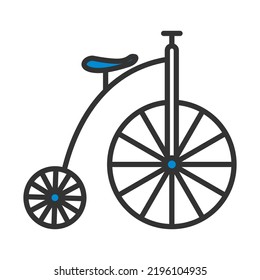 April Fool's Day Icon. Editable Bold Outline With Color Fill Design. Vector Illustration.