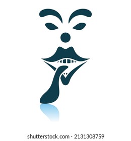 Icono del Día de los Inocentes. Diseño de reflexión de sombra. Ilustración vectorial.
